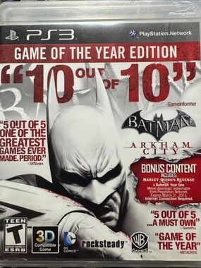 Warner Bros. Batman: Arkham City - Game of the Year Edition (White & Red)